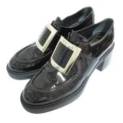 美品 RogerVivier ロジェヴィヴィエ ヴィヴレンジャー パテント ローファー 39 26cm相当 ブラック レディース 古着 中古 USEDのサムネイル