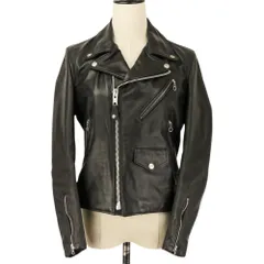 良品 Schott ショット レザー Wライダース ジャケット 176WJS サイズM ブラック レディース 古着 中古 USEDのサムネイル