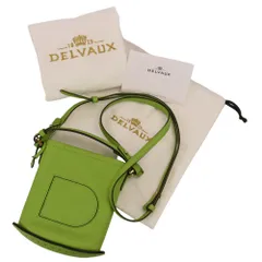 美品 DELVAUX デルヴォー Pin Toy レザー ミニ ショルダーバッグ ライトグリーン レディース 古着 中古 USEDのサムネイル