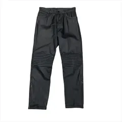 良品 COMME CA DU MODE MEN コムサデモード メンズ 牛革 パンツ ボトムス ブラック レザー アパレル ファッション c369のサムネイル