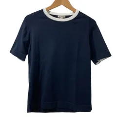 未使用 BLAMINK ブラミンク M.SUMMER 14Gクルーネック ショートスリーブ ニット サイズ36 ネイビー レディース 古着 中古 USEDのサムネイル