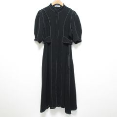 良品 24SS AKIKO AOKI アキコアオキ ママー ドレス ワンピース AA24SS-D04 サイズF ブラック レディース 古着 中古 USED