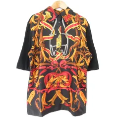良品 Hermes エルメス ツイルレーヌ シルク ニット 半袖 ポロシャツ ブラウス Mサイズ ブラック レディース 古着 中古 USEDのサムネイル