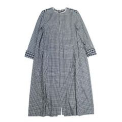 NAPRON ドット柄 ロングシャツ 長袖 綿100 ワンピース 2way - メルカリ