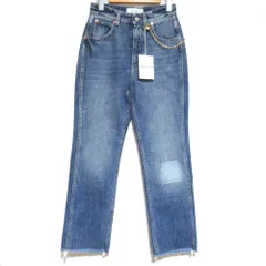 未使用 GIVENCHY ジバンシー ジバンシィ Chain Detail Straight-leg Cropped Jeans クロップド デニムパンツ BW50NG50LD W24 インディゴ レディース 古着 中古 USEDのサムネイル