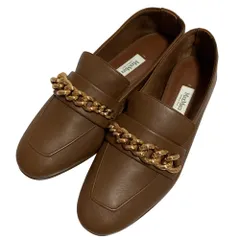 未使用 Max Mara マックスマーラ レザー チェーン モカシンシューズ ローファー サイズ36.5 23.5cm相当 ブラウン  レディース 古着 中古 USEDのサムネイル