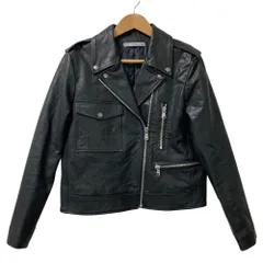 美品 23AW theory luxe セオリーリュクス HARL LEATHER SONNY ライダースジャケット サイズ38 ブラック レディース 古着 中古 USEDのサムネイル