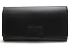 ヘルツ／HERZ 長財布 財布 ウォレット メンズ 男性 男性用 レザー 革 本革 ブラック 黒  WL-55 ホック留めジャバラ フラップ式 小銭入れありのサムネイル