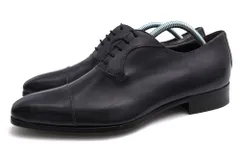 バーニーズニューヨーク／BARNEYS NEWYORK シューズ ビジネスシューズ 靴 ビジネス メンズ 男性 男性用 レザー 革 本革 ネイビー 紺  ハンドメイド ストレートチップ マッケイ製法のサムネイル