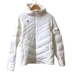 美品 25SS PEARLY GATES パーリーゲイツ カモフラジャガード Nyストレッチ中綿フーディブルゾン サイズ5 ホワイト メンズ 古着 中古 USEDのサムネイル