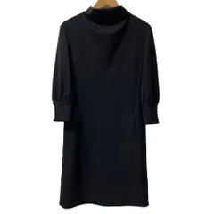 美品 AGNONA アニオナ スタンドカラー バックジップワンピース サイズ38 ブラック レディース 古着 中古 USEDのサムネイル