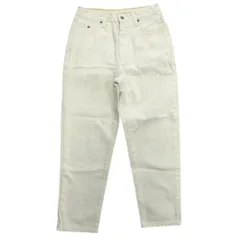 美品 JOHNBULL ジョンブル カットオフ デニム パンツ ジーンズ 断ち切り ボタンフライ SS 白 ホワイト メンズ 古着 中古 USED