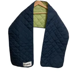 良品 JIL SANDER ジルサンダー キルティング ダウン マフラー JPPU590694 ネイビー メンズ レディース 古着 中古 USEDのサムネイル