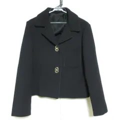 良品 22AW Salvatore Ferragamo サルヴァトーレフェラガモ ガンチーニボタン シングルジャケット 40 ブラック レディース 古着 中古 USEDのサムネイル