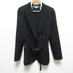 良品 Stella McCartney ステラマッカートニー ベルト付き シングル テーラードジャケット 603700 サイズ36 ブラック レディース 古着 中古 USEDのサムネイル