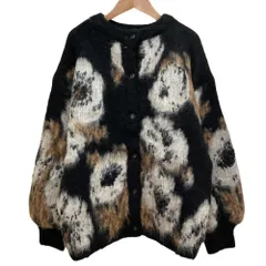 美品 23AW Ameli アメリ VERONICAJACQUARDKNIT カーディガン 01320170880 サイズF ブラック レディース 古着 中古 USEDのサムネイル