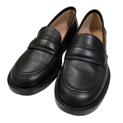 美品 Gianvito Rossi ジャンヴィトロッシ ベッドフォード レザーローファー シューズ I35 22.5cm相当 ブラック レディース 古着 中古 USEDのサムネイル