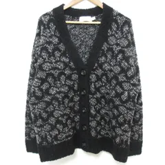 美品 COACH コーチ シグネチャー Vネック ウールニットカーディガン CD486 サイズS ブラック レディース 古着 中古 USEDのサムネイル