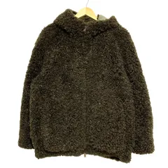 美品 24AW AP STUDIO エーピーストゥディオ ヴィ—ガンコード カーリーフーディブルゾン 24010587000530 UK10サイズ カーキ レディース 古着 中古 USEDのサムネイル