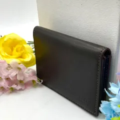タケオキクチ 名刺入れ パスケース  ビジネス シンプル レザー ブラウンGF336のサムネイル