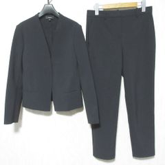 極美品】グリーンレーベルリラクシング パンツスーツ ノーカラー