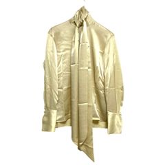 最終値下】SAINTLAURENT サンローラン シルクシャツ フロントタイ