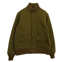 Buzz Rickson's バズリクソンズ BR15589 AVIATION ASSOCIATES WOOL A-1 JACKET ウール ジャケット モスグリーン系 38【極上美品】【中古】のサムネイル