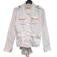 良品 BRUNELLO CUCINELLI ブルネロクチネリ シフォンリボン 長袖 ワークシャツジャケット サイズ42 ピンクベージュ レディース 古着 中古 USEDのサムネイル