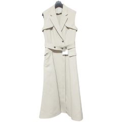 1回着用】allurevilleベージュ ノースリーブ ワンピース 美品 - メルカリ