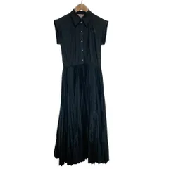 未使用 24AW N°21 ヌメロヴェントゥーノ ショートスリーブ プリーツシャツドレス ワンピース P24IN2C H0310157 サイズ38 ブラック  レディース 古着 中古 USEDのサムネイル