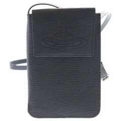 Vivienne Westwood (ヴィヴィアンウエストウッド) FLOW フロウ オーブ刻印 スマホショルダーポーチ ブラック VWK846のサムネイル