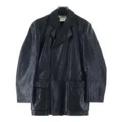 KATHARINE HAMNETT (キャサリンハムネット) ゴートスキン レザーダブルスナップボタンジャケット ブラック 99D99K62のサムネイル