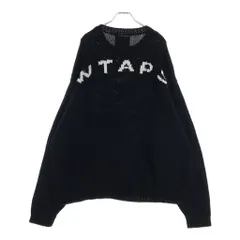 WTAPS (ダブルタップス) 23AW バックロゴ クルーネック ニット セーター ブラック 232MADT-KNM04のサムネイル