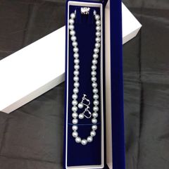 美品・SILVER刻印】本真珠 2連パールネックレス 冠婚葬祭 ケース付 