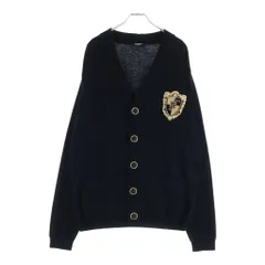 BALMAIN (バルマン) エンブレムロゴ ライオンボタン ウール ニット カーディガン ブラック KL00705KHのサムネイル
