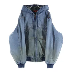 SUPREME (シュプリーム) 25AW Reflective Arc Hooded Work Jacket リフレクティブアーチフーデッドワークジャケット デニム ジップアップパーカーフーディー インディゴのサムネイル