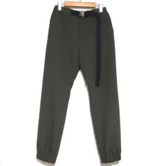 美品 22SS Sacai サカイ SUITING PANTS ベルテッド スーチングパンツ 22-02674M サイズ0 カーキ メンズ 古着 中古 USEDのサムネイル