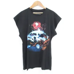美品 BALENCIAGA バレンシアガ ニコラ・ジェスキエール期 プリントTシャツ サイズL ブラック レディース 古着 中古 USEDのサムネイル
