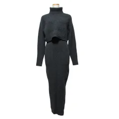 美品 24AW AllSaints オールセインツ MURIEL DRESS ニットレイヤード ワンピース S チャコールグレー レディース 古着 中古 USEDのサムネイル