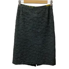 美品 DRIES VAN NOTEN ドリスヴァンノッテン フラワージャガード スカート サイズ34 ブラック レディース 古着 中古 USEDのサムネイル