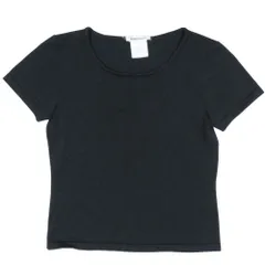 美品 Rene ルネ 半袖 Tシャツ トップス プルオーバー カットソー クルーネック 丸首 ラメ ストレッチ 36 黒 ブラック レディース 古着 中古 USEDのサムネイル