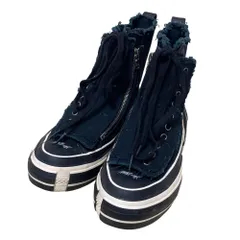 良品 Y's×VESSEL ワイズ×ヴェセル ハイカットスニーカー サイズ25cm ブラック×ホワイト レディース 古着 中古 USEDのサムネイル