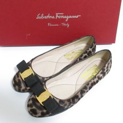 良品 プラダ ビジュー ハラコ レオパード 豹柄 パンプス レザー miumiu