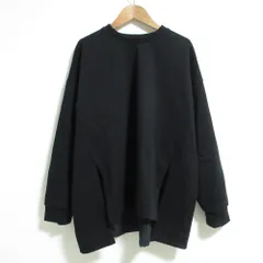 美品 25SS ENFOLD エンフォルド SQUARE BOX PULLOVER スウェットトレーナー 300IS280-0801 38サイズ ブラック レディース 古着 中古 USEDのサムネイル