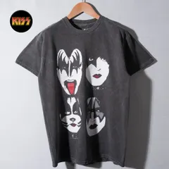 キス KISS Tシャツ M ブラック バンT バンドT ロックT ヴィンテージ加工 ミュージックT ストリート 古着 T278