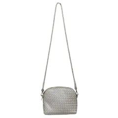 良品 dragonドラゴン Chunky Fellini Pochette レザーメッシュ ショルダーバッグ ホワイト レディース 古着 中古 USEDのサムネイル