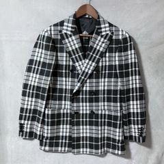 美品✨GalaabenD テーラードジャケット チェック 黒 白 M 2B - メルカリ