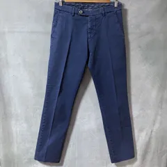 BERWICH ベルウィッチ SC SOFT バーニーズ 別注 ガーメントダイ スリム ストレッチ チノ スラックス パンツ size.44 (S) ネイビー Italyのサムネイル