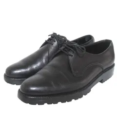 良品 COMME des GARCONS コムデギャルソン プレーントゥ レザーシューズ ダービーシューズ 23.5cm ブラック レディース 古着 中古 USEDのサムネイル