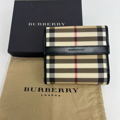 BURBERRY LONDON 三つ折り財布 チェック - メルカリ